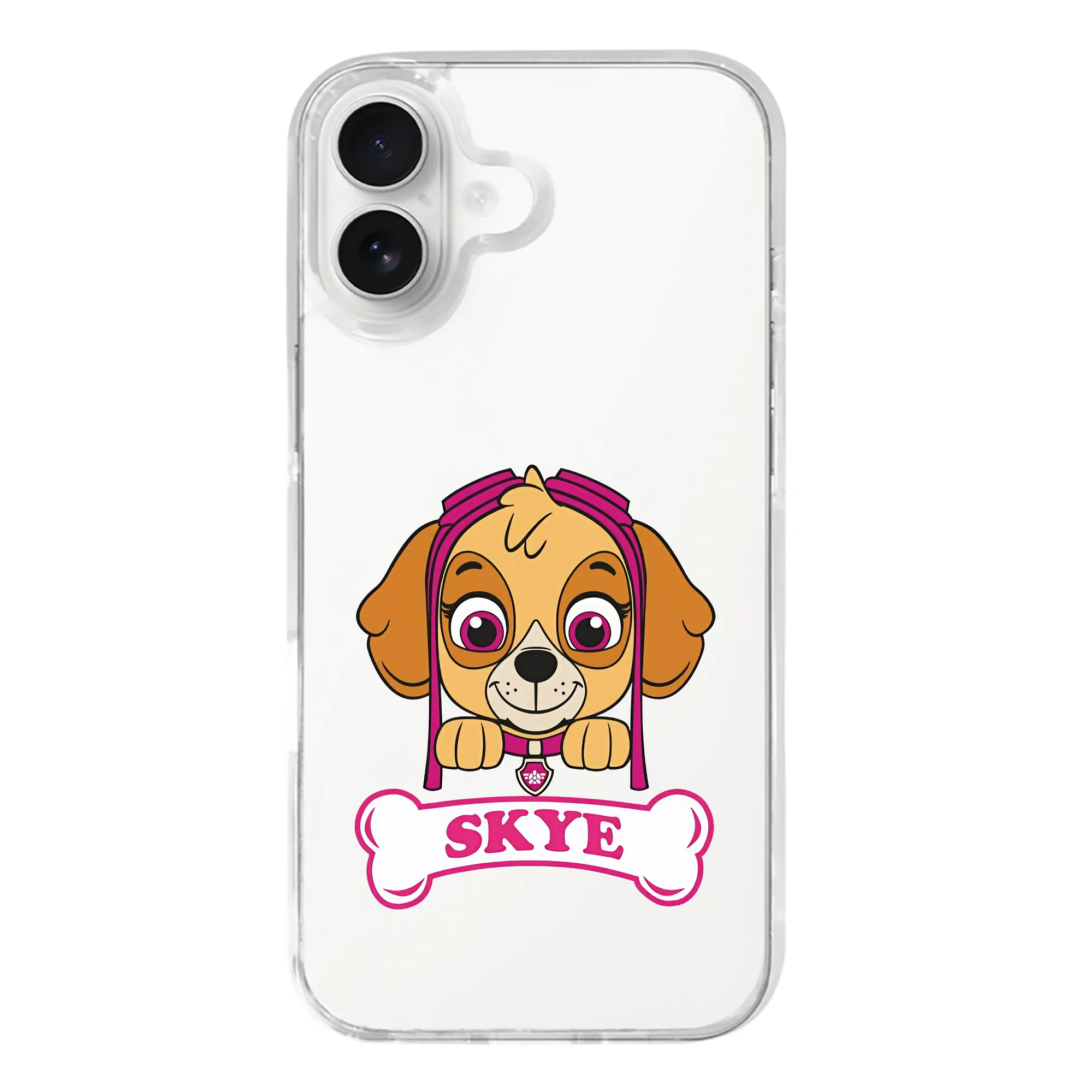 パウ・パトロール グッズ,スカイ - iPhone 17シリーズ 透明スマホケース – 薄型・耐衝撃・精密フィット保護カバー